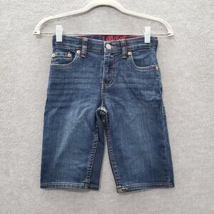 Levi's 511 Boy Shorts 8 Blue Jean Denim Bermuda Stretch Pockets NWT